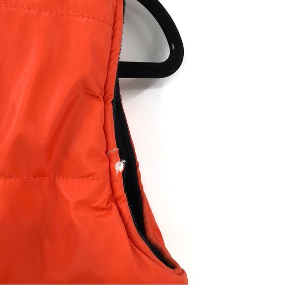 HARLEY DAVIDSON Vest M 10-12 Motorcycle Orange Black Reversible Pockets Kids Boy - Picture 4 of 11